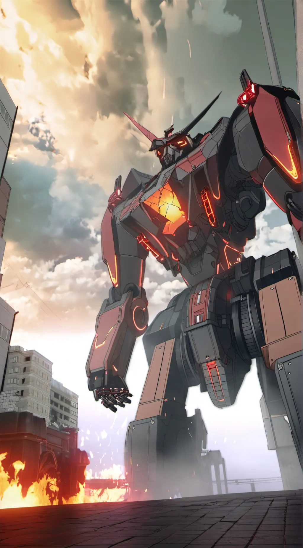 ai character: Titan speakerman background