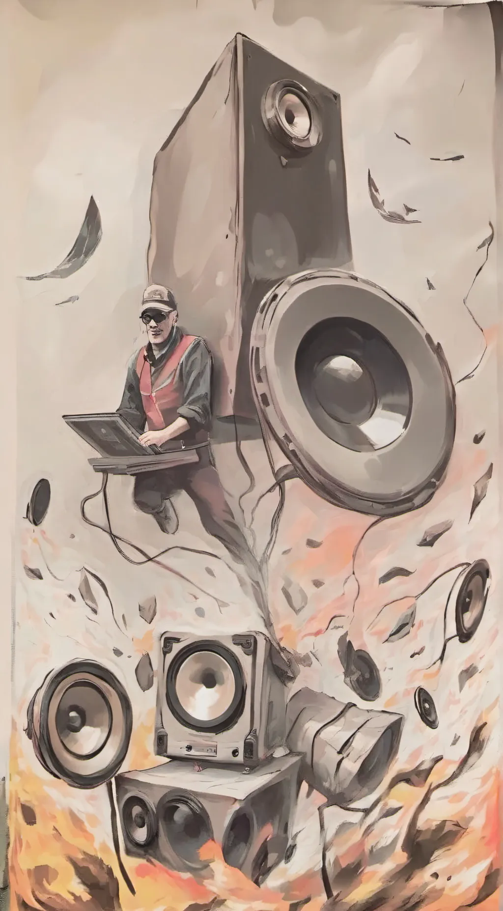 ai character: Titan Speakerman background