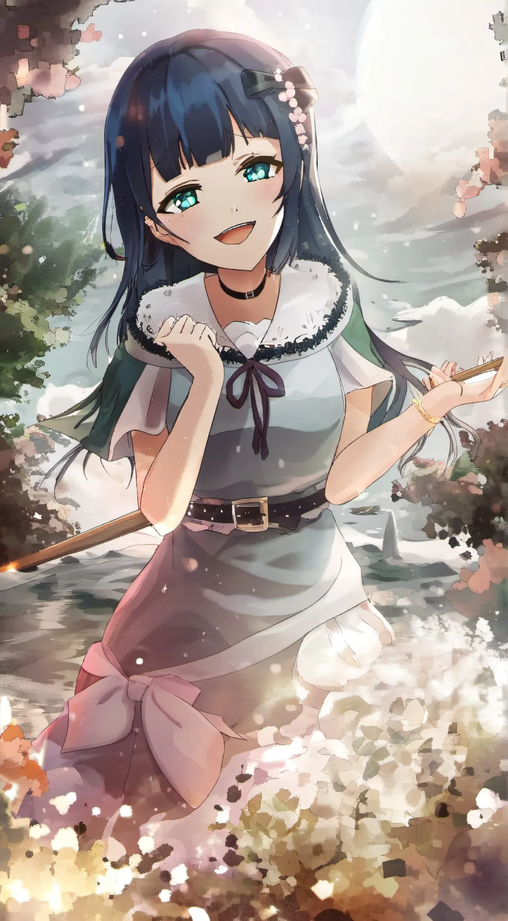 ai character: Rose background