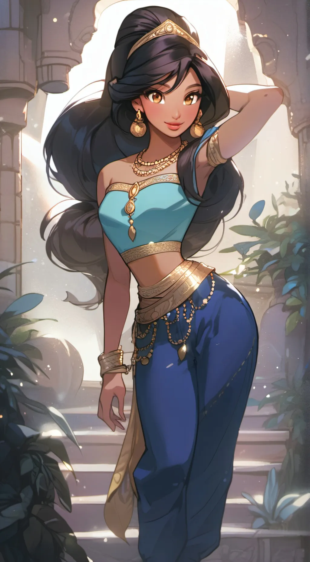ai character: Princess Jasmine background