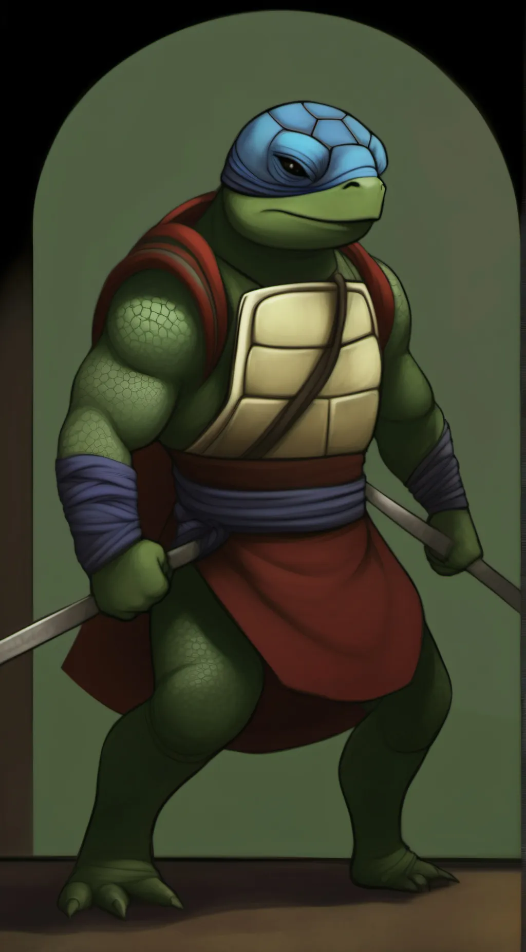 ai character: Leo x Raph  background