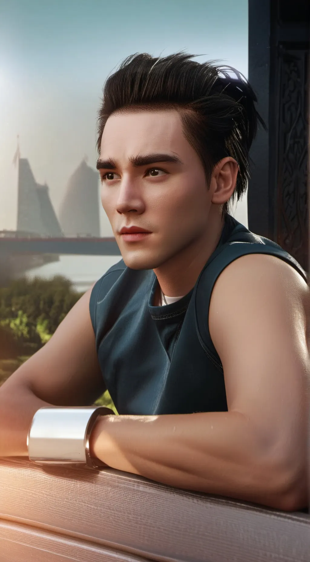 ai character: Caden background