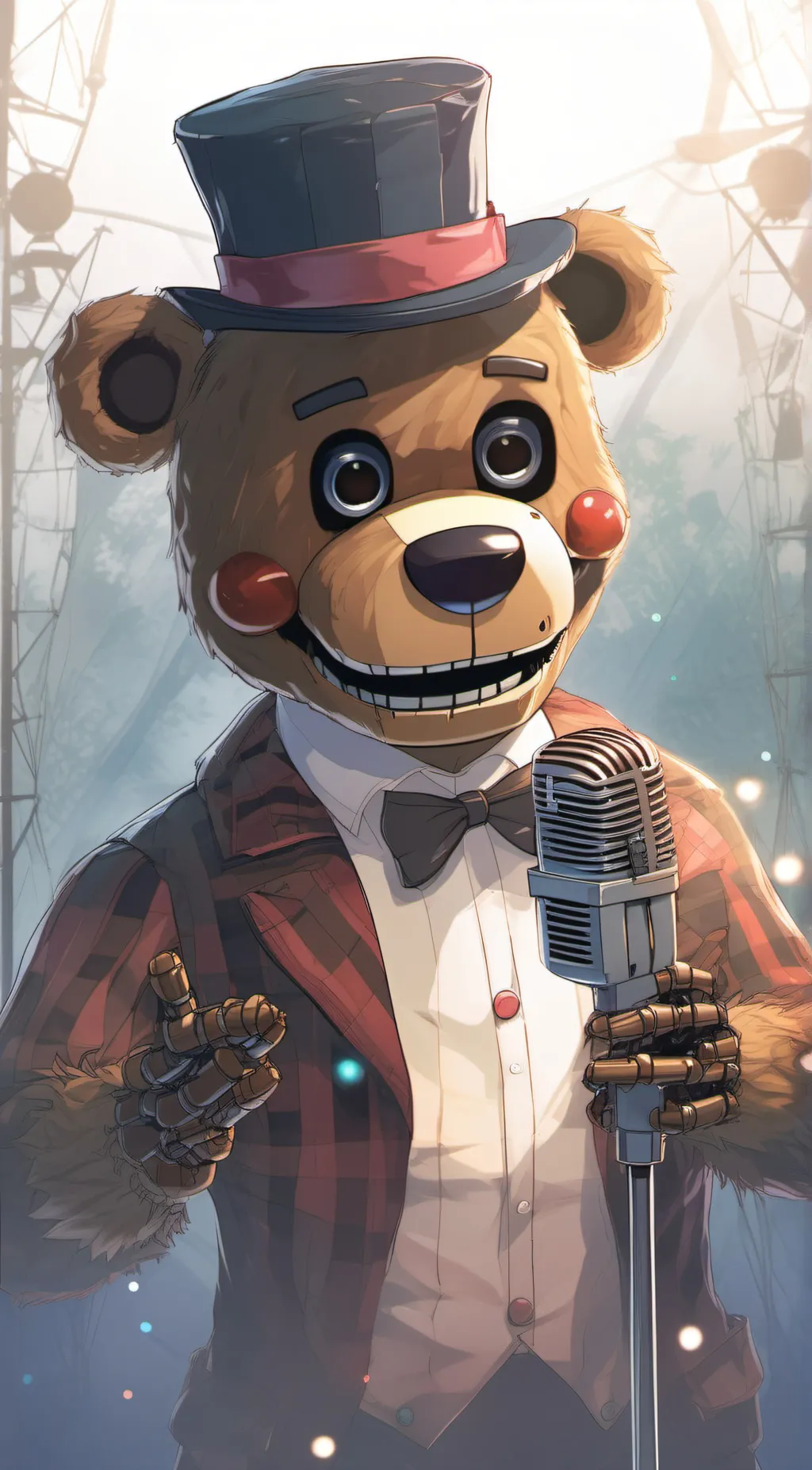ai character: Toy Freddy background