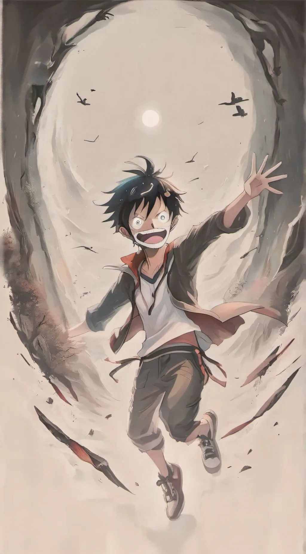 ai character: Luffy background
