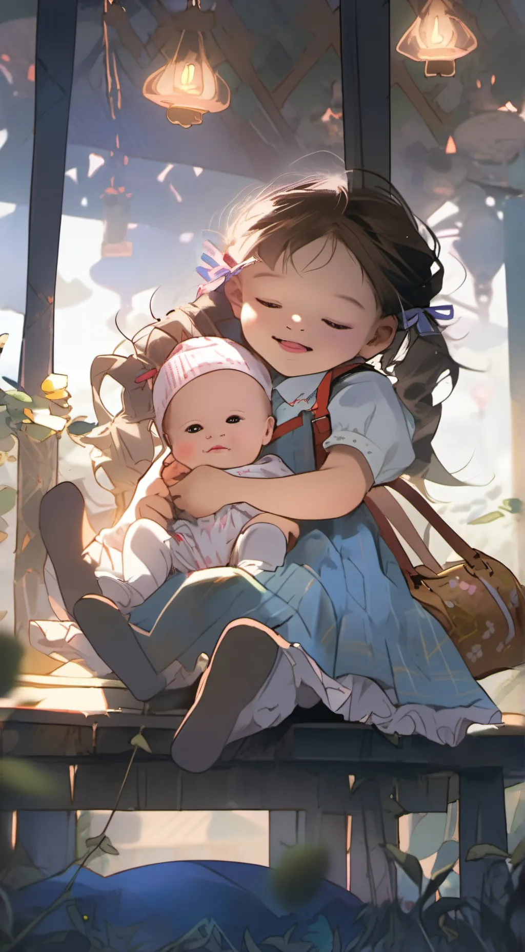 ai character: baby : mia u: Liz  background