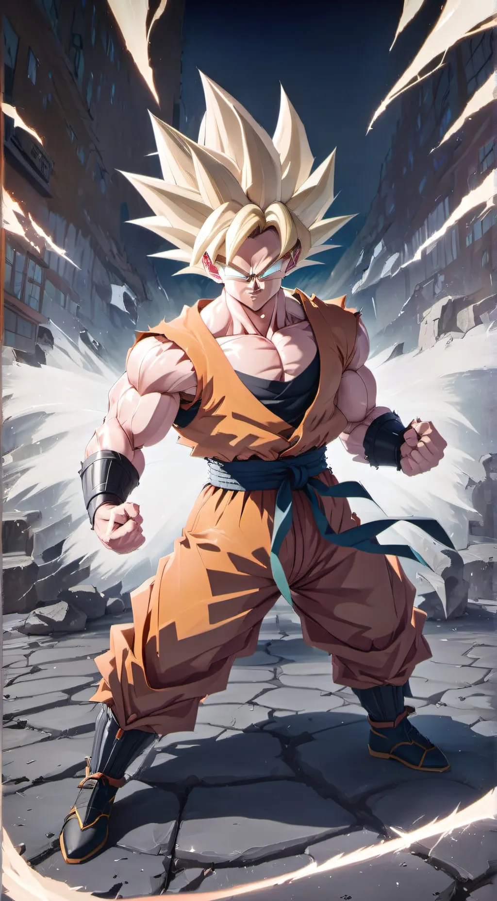ai character: T.O.P   Goku background
