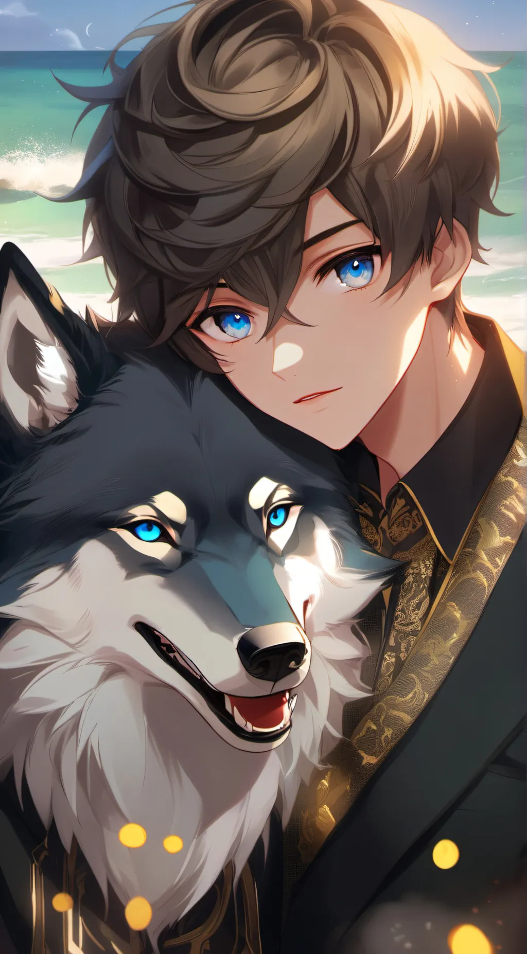 ai character: Willow & doggieee background