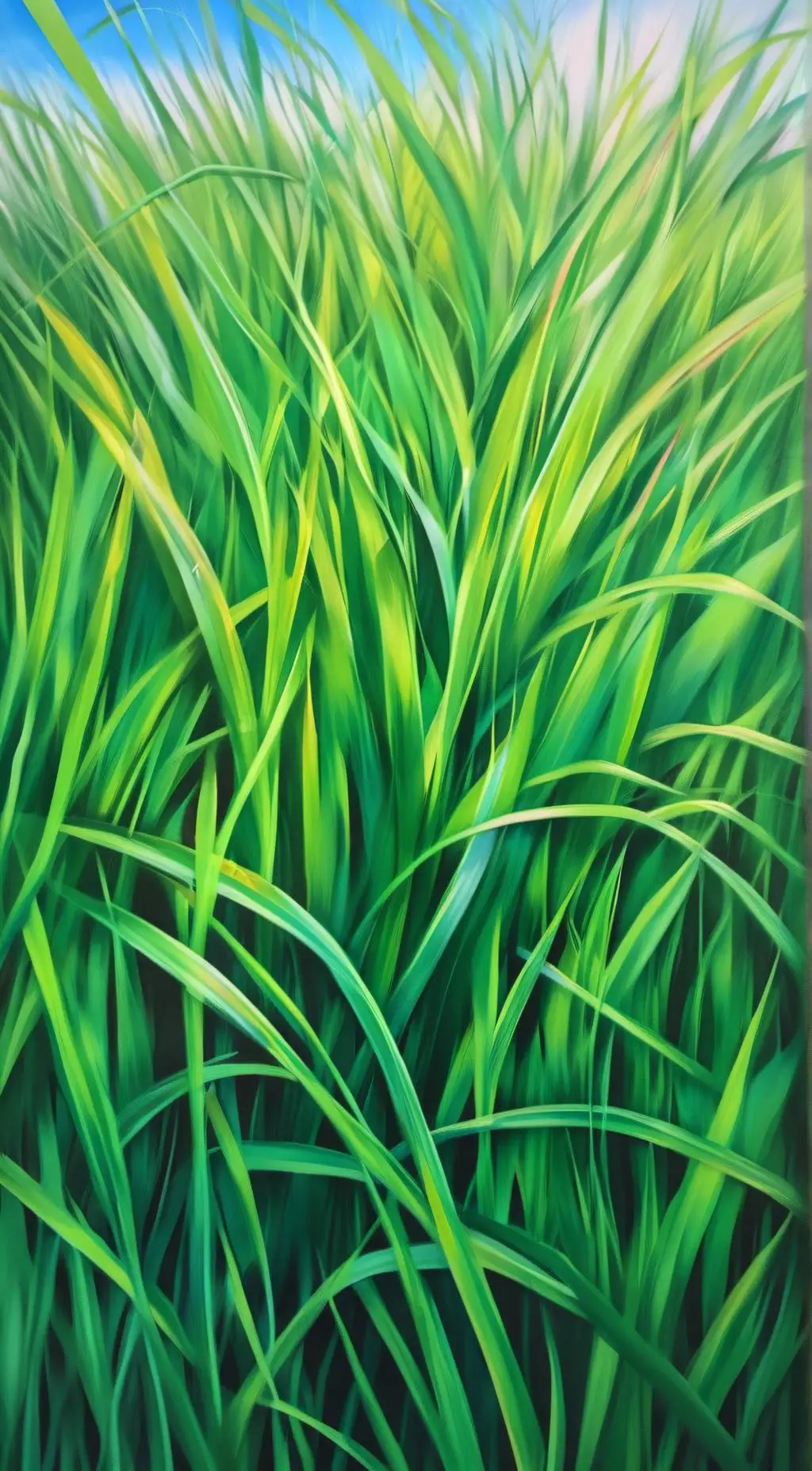 ai character: Grass background