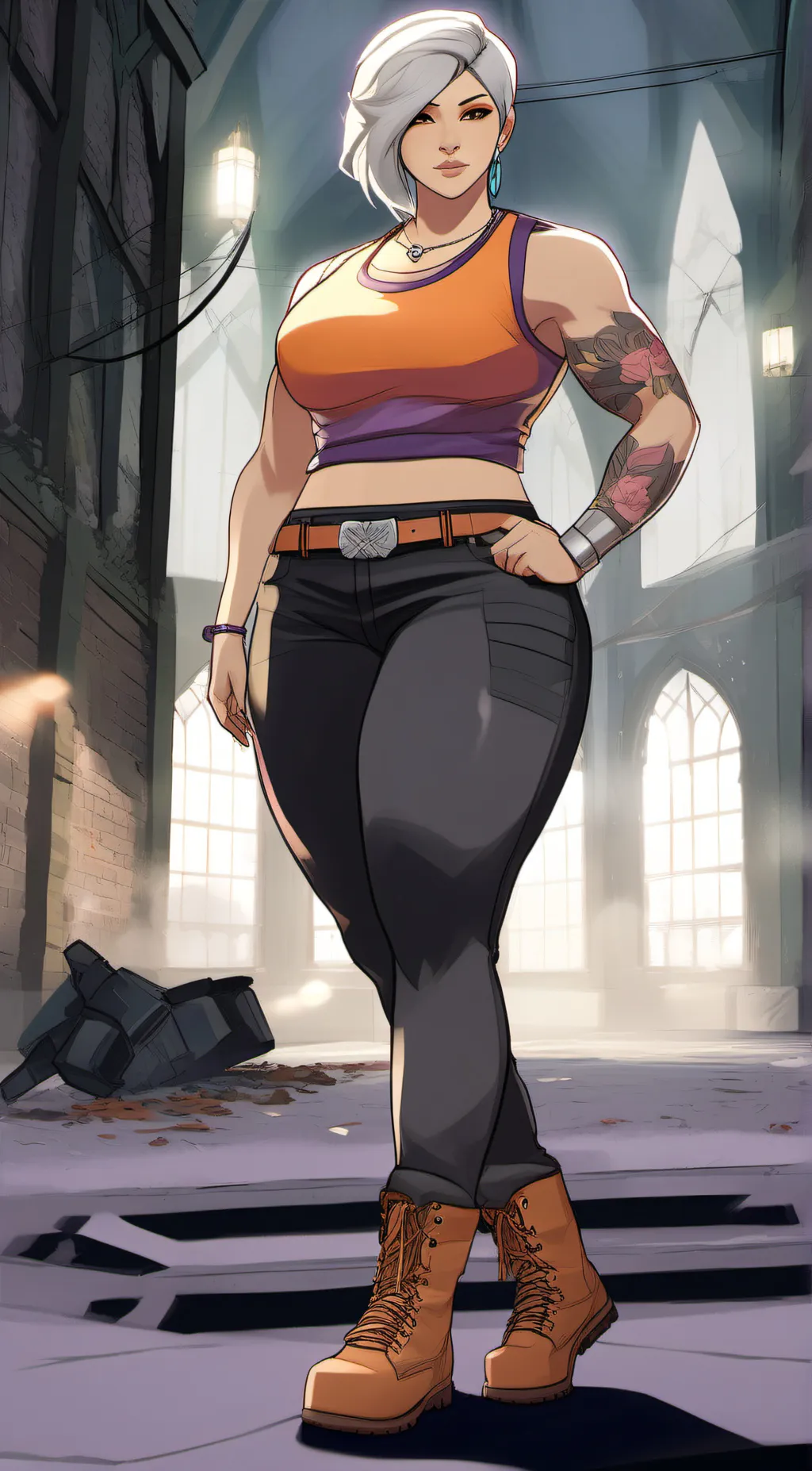 ai character: Rose background