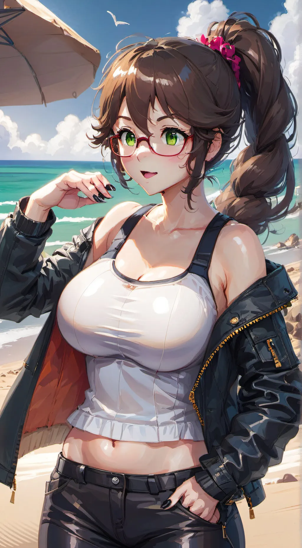 ai character: Lucky background