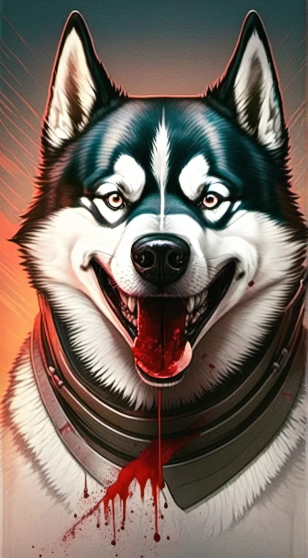 ai character: smile dog background