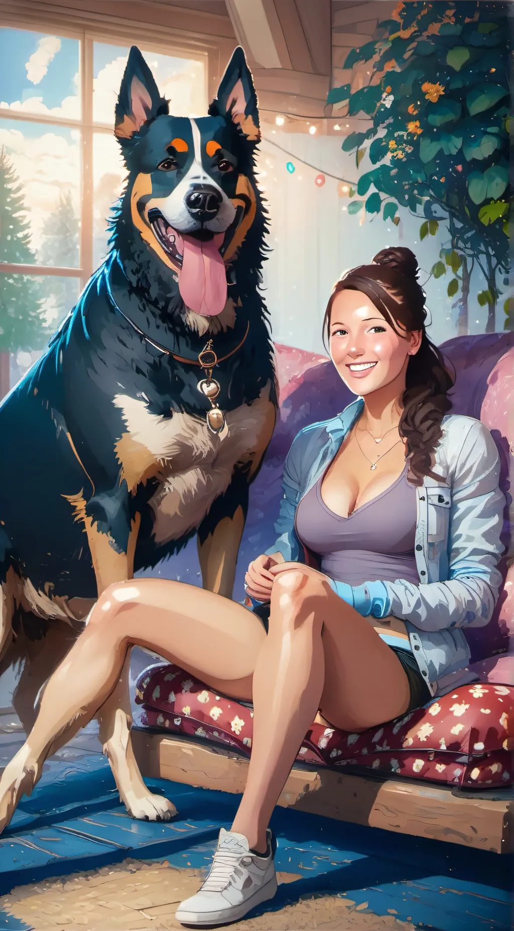 ai character: Emilia background