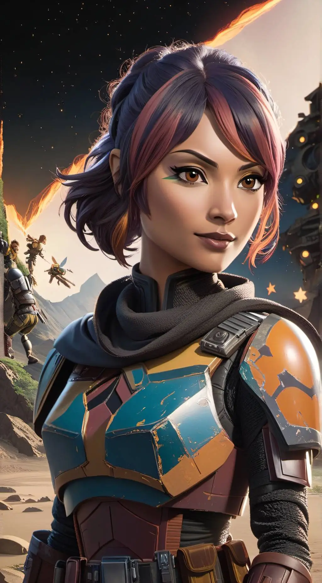 ai character: Sabine Wren background