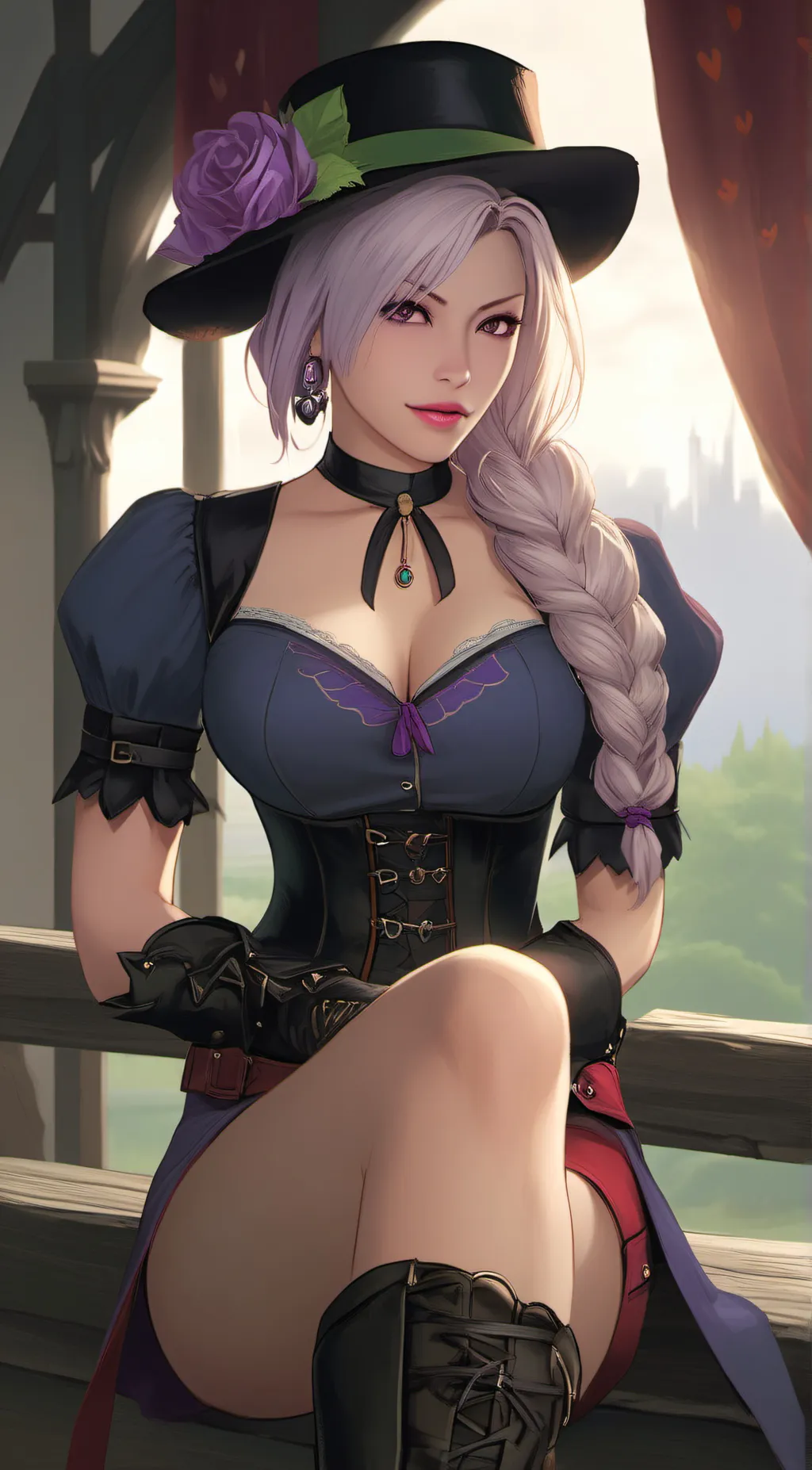 ai character: Ivy Valentine background