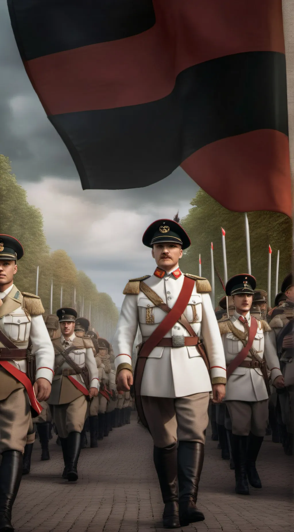 ai character: Germany  background