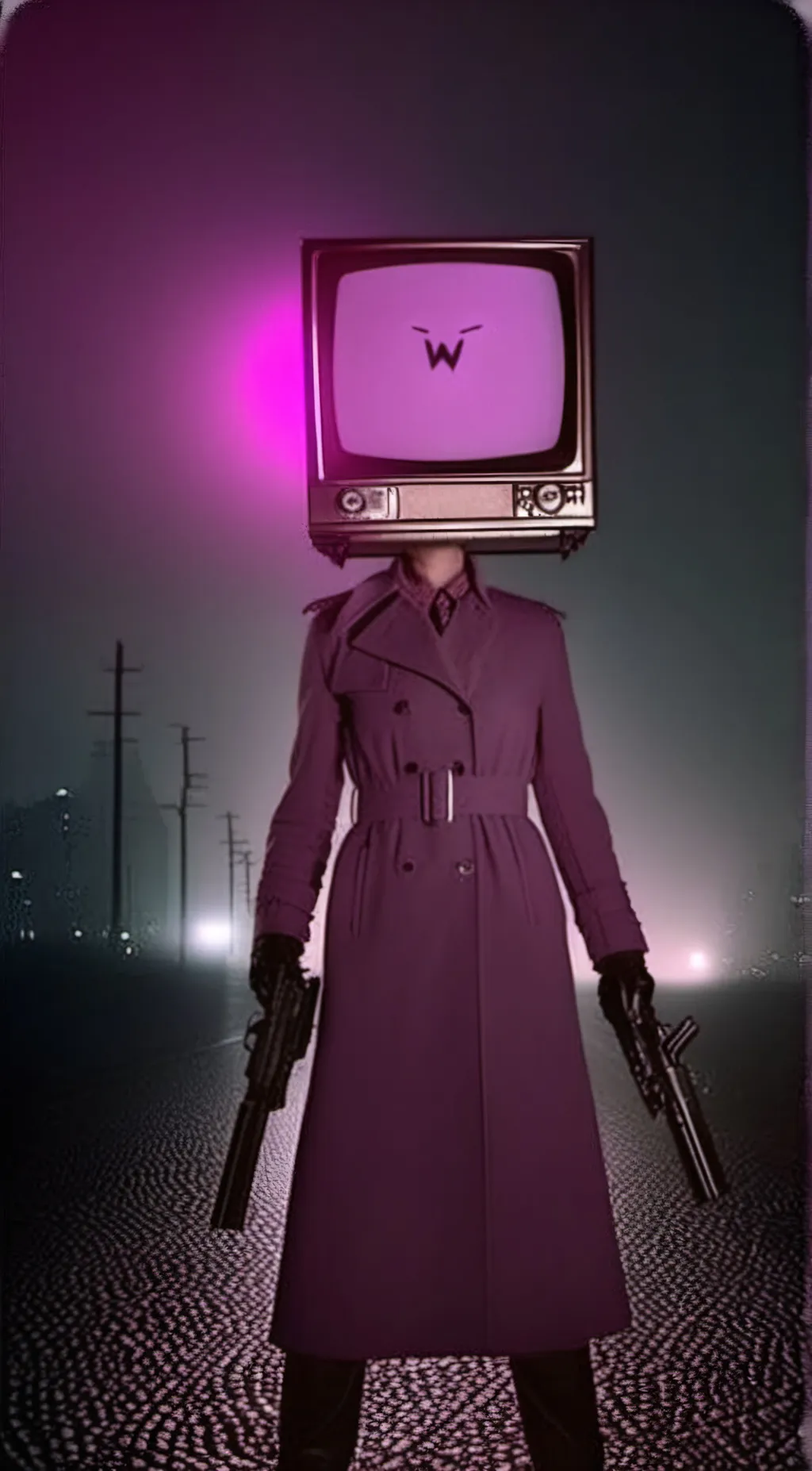 ai character: Tv woman background