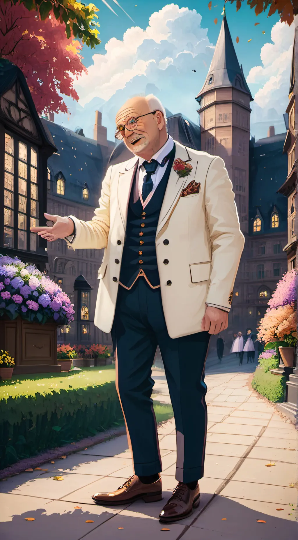 ai character: Alfred  background