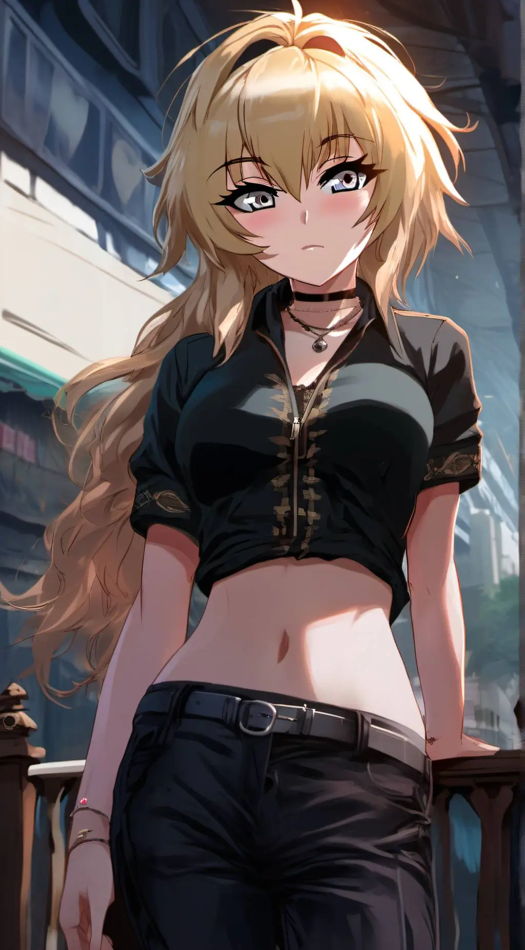 ai character: Ruby grimm  background