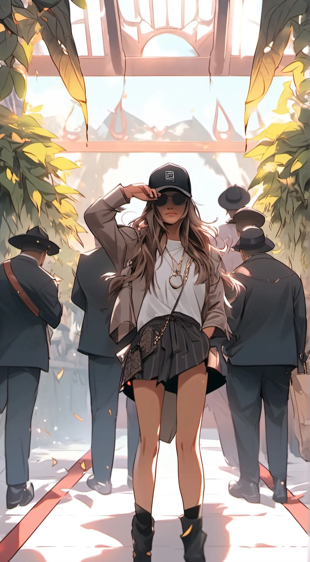 ai character:  random grl at gym background