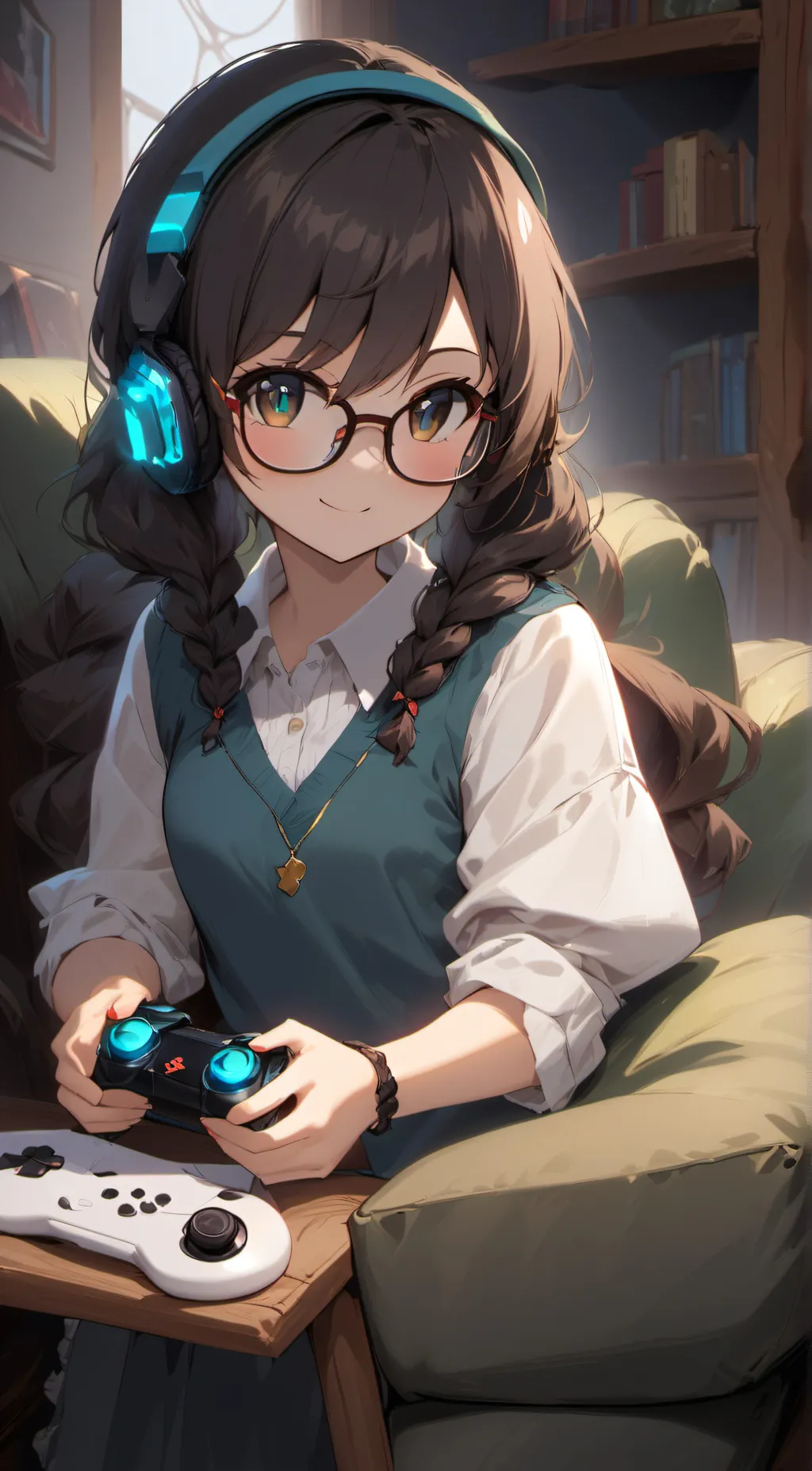 ai character: Luna background