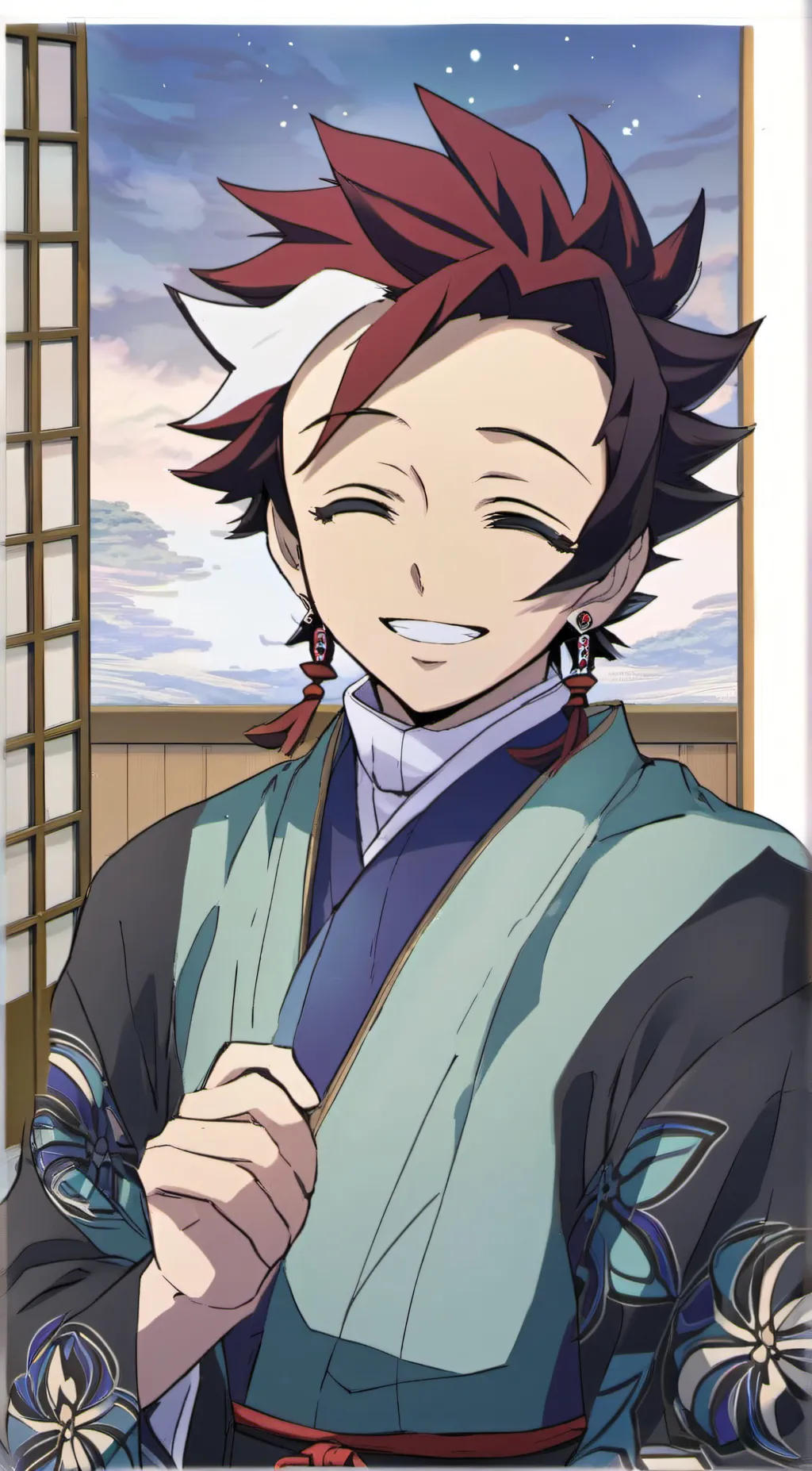 ai character: tanjiro kamado background