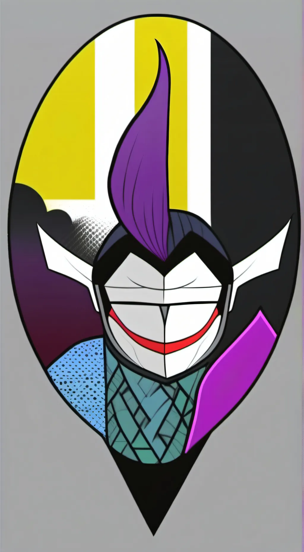 ai character: Sun and moon background