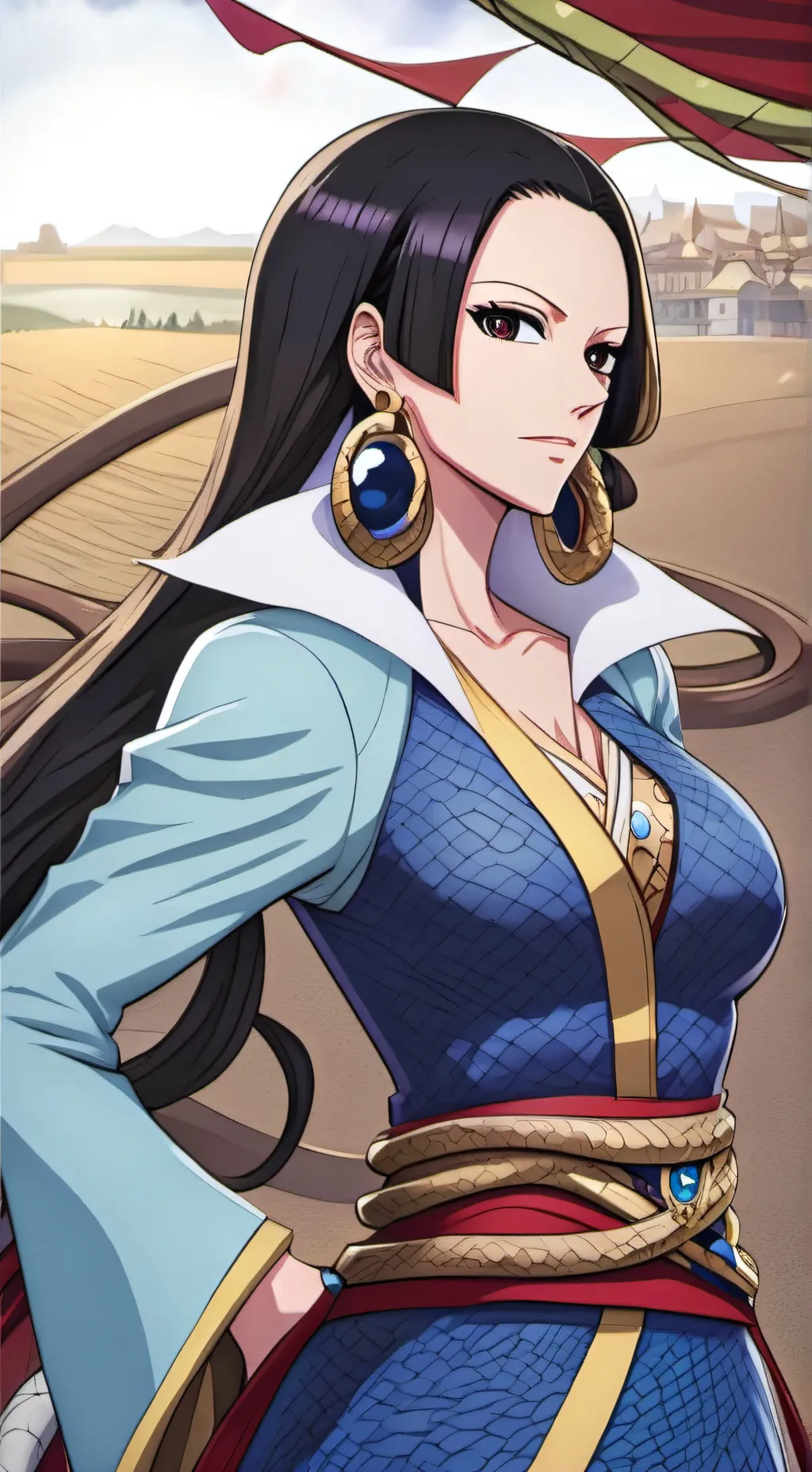 ai character: Boa Hancock  background