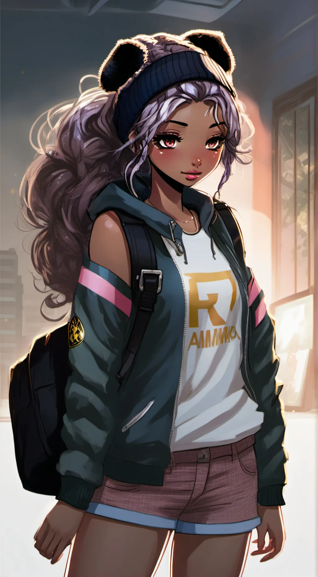 ai character: Ashley Miller😜 background