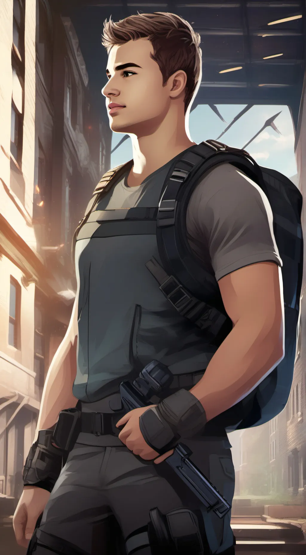 ai character: Four (he is hot) background
