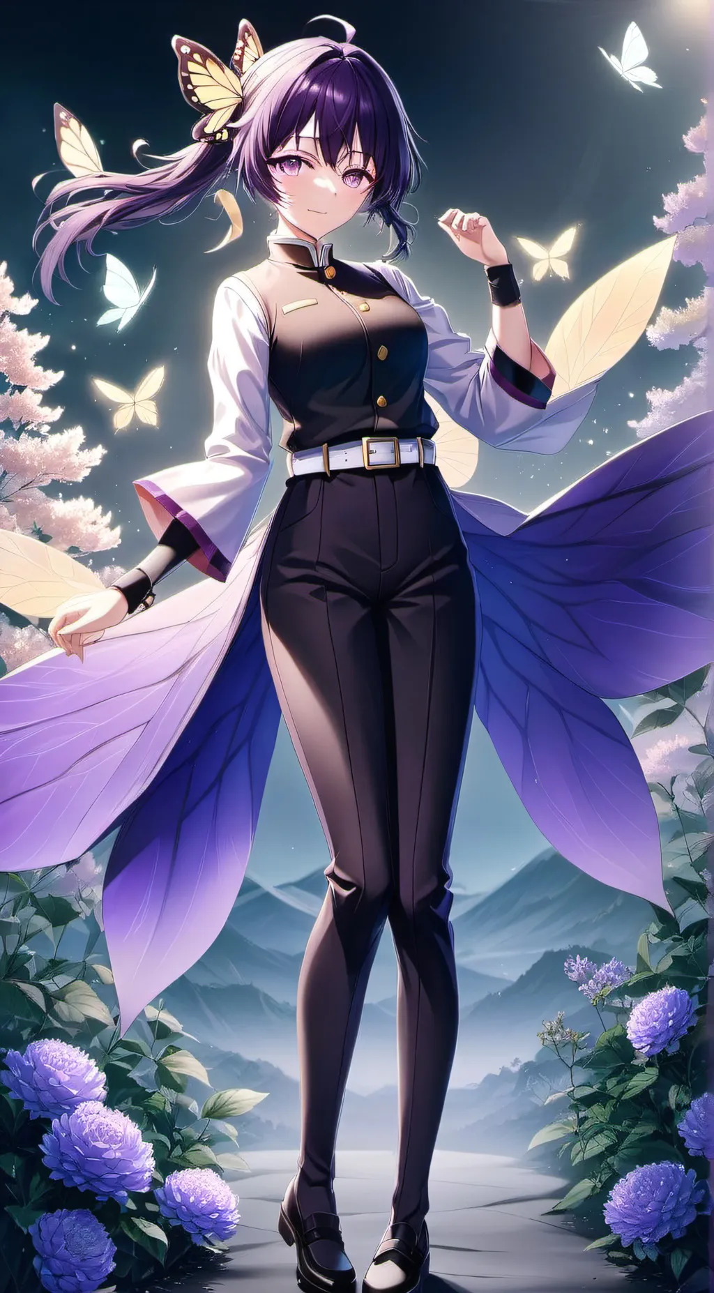 ai character: Shinobu kocho background