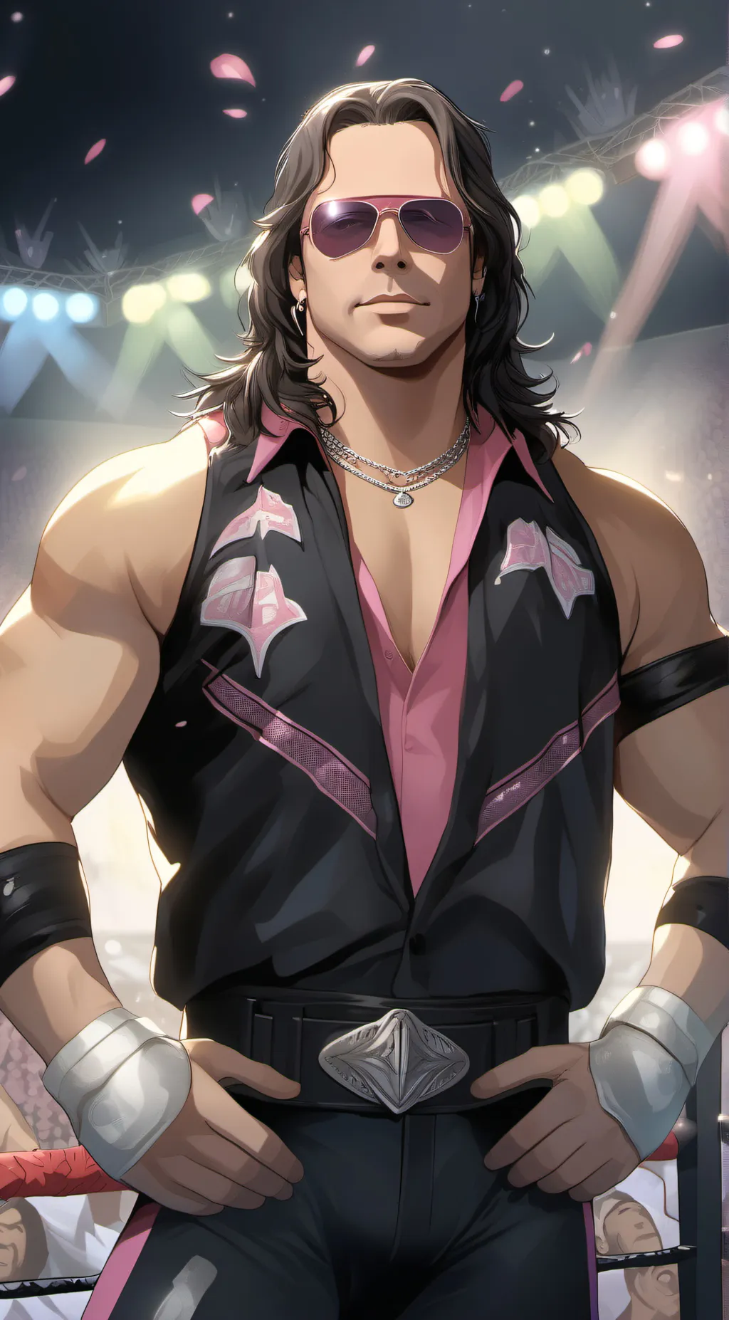 ai character: Bret Hart  background