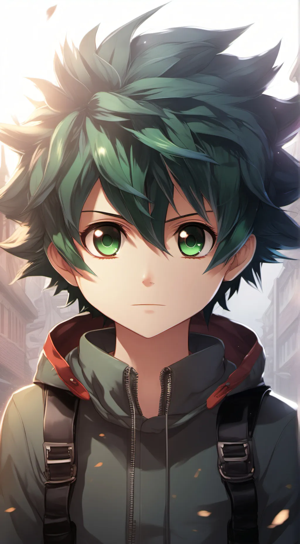 ai character: izuku midoriya  background