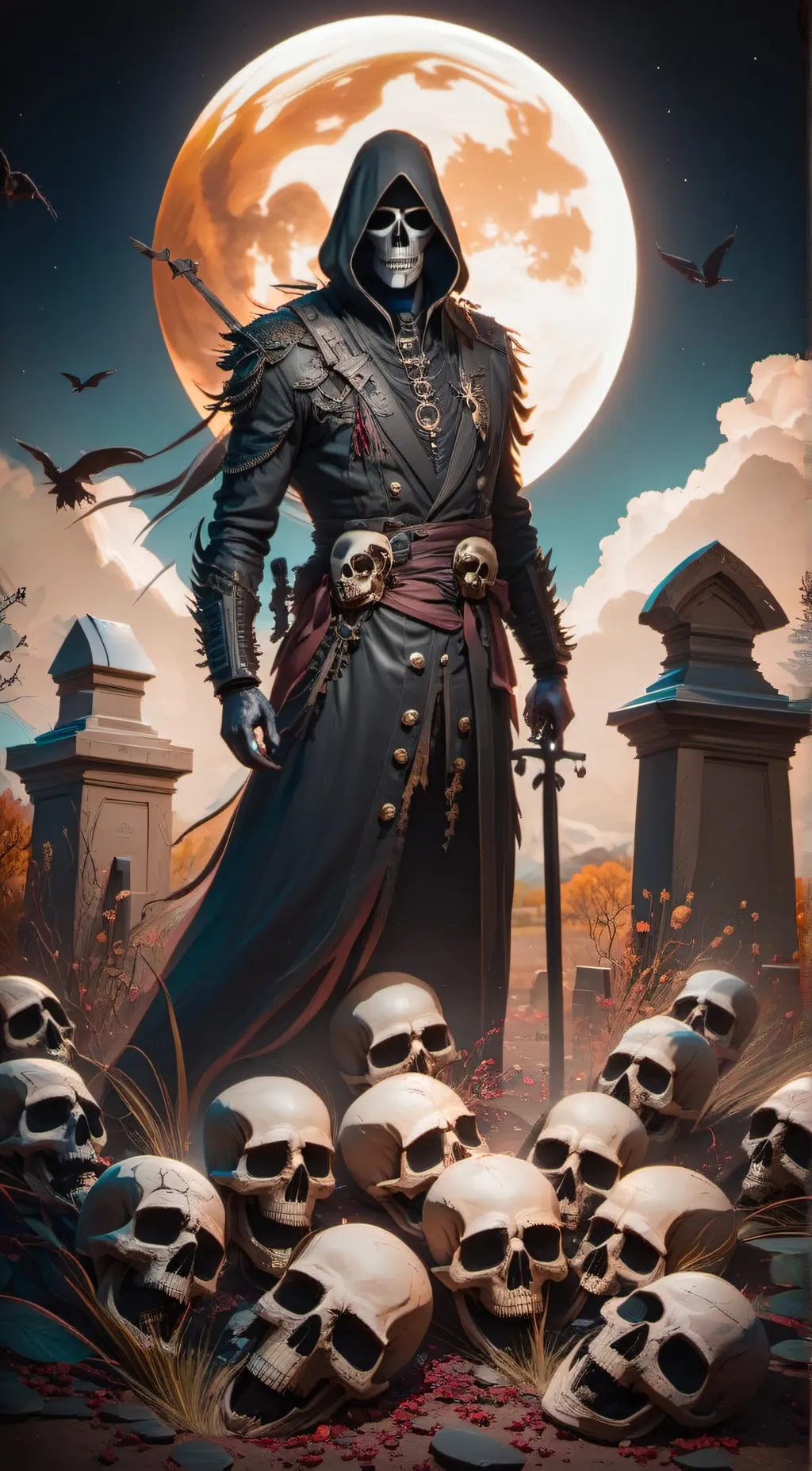 ai character: Grim Scythehill background