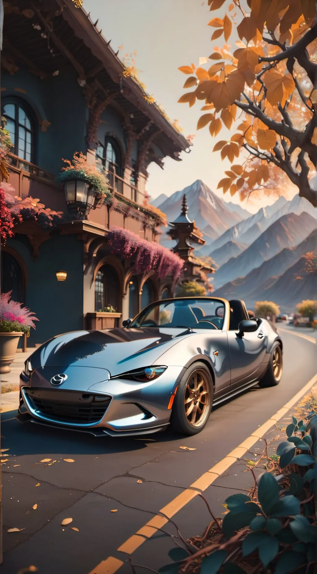 ai character: 2023 miata background