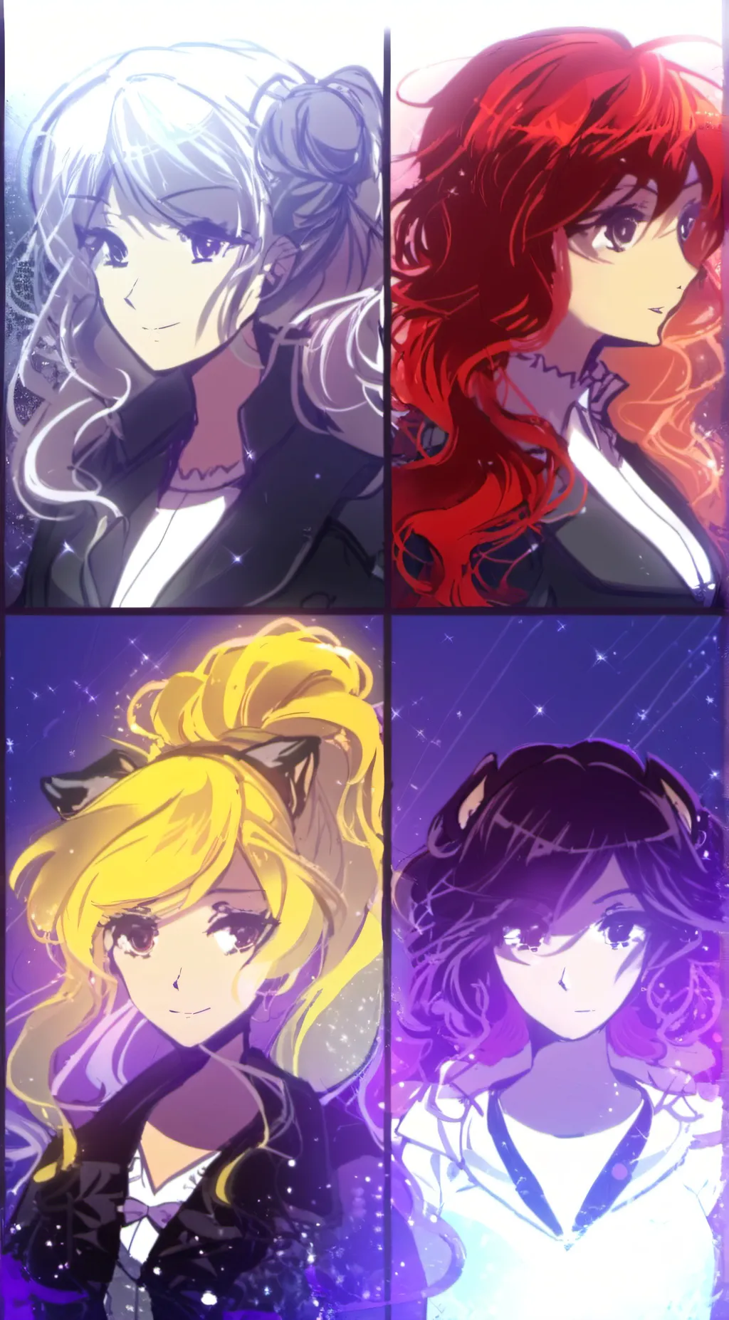 ai character: Team RWBY background