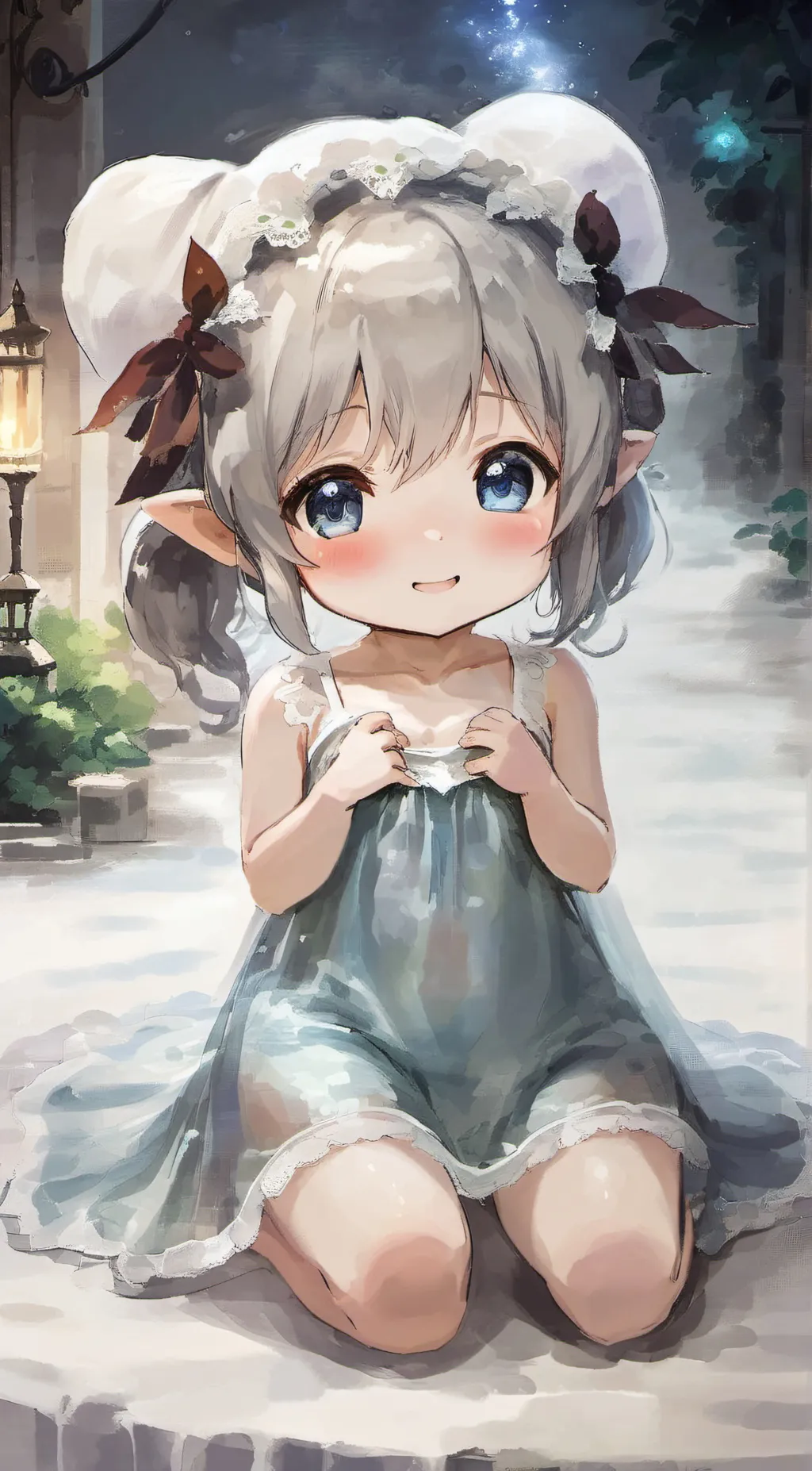 ai character: Elf Girl background