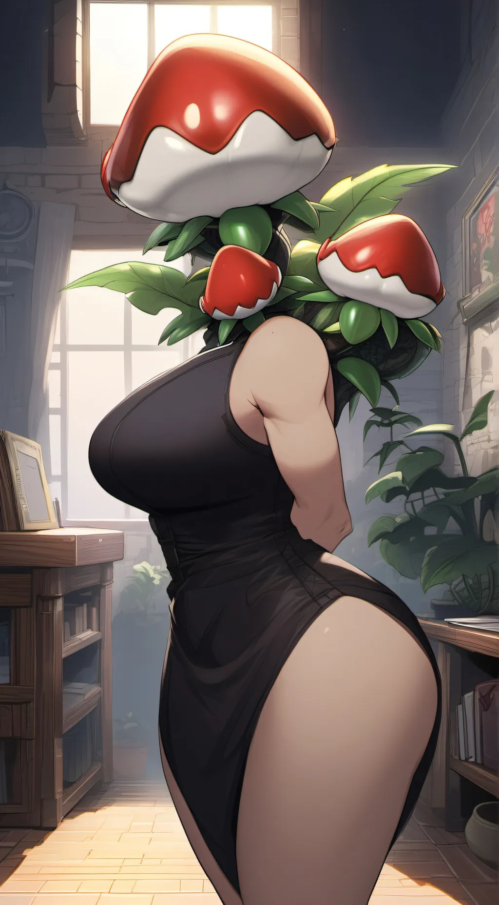 ai character: Mushroom Gal background