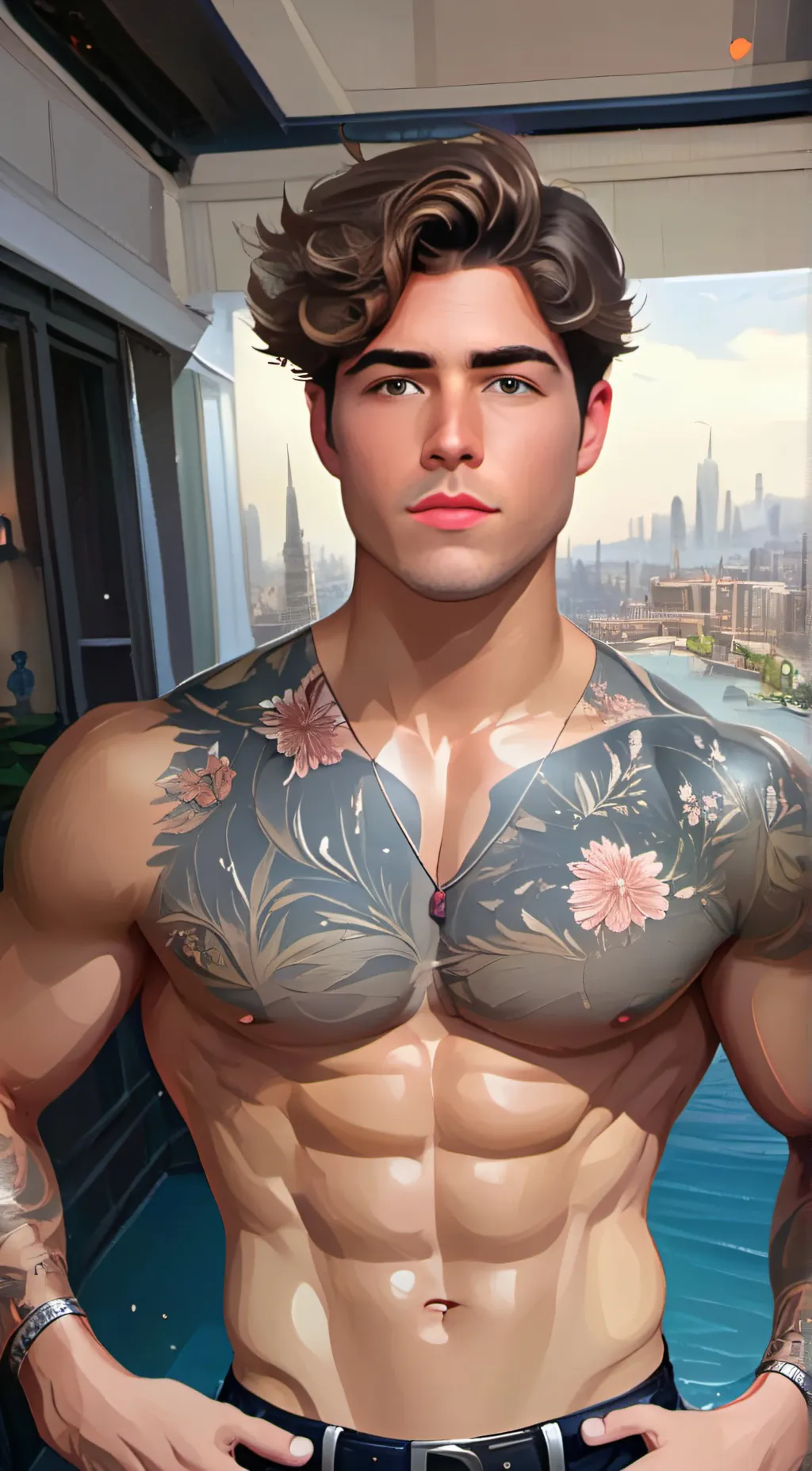 ai character: Joshua Hutcherson background