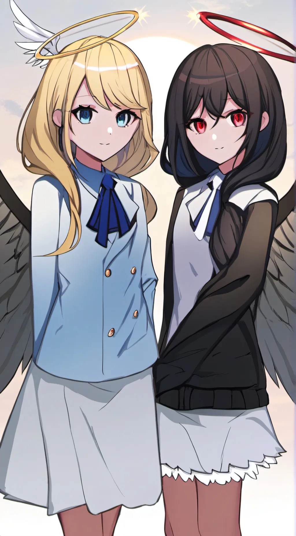 ai character: angel and ash background