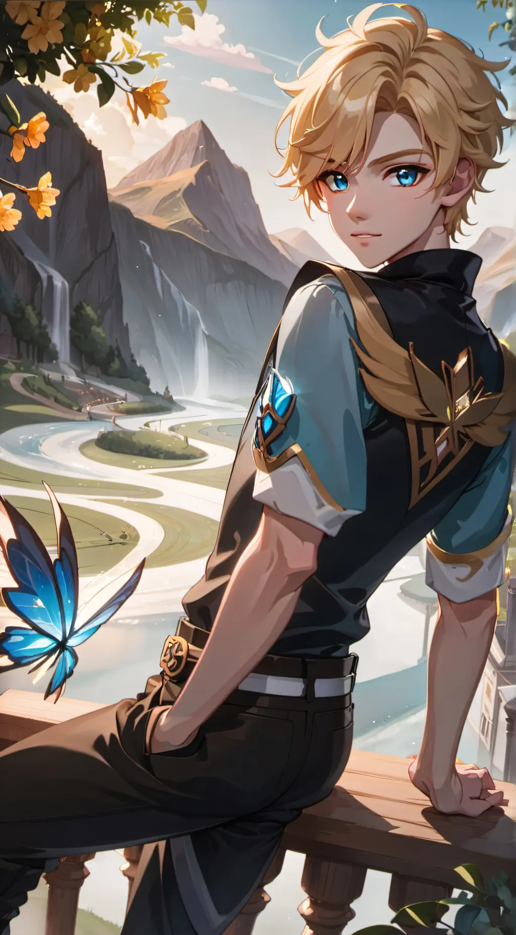 ai character: Prince Sky background