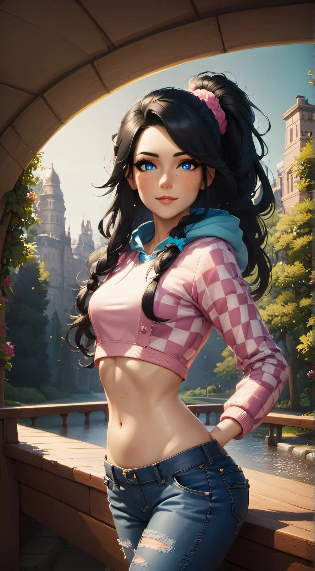 ai character: Kylie Dawn. background