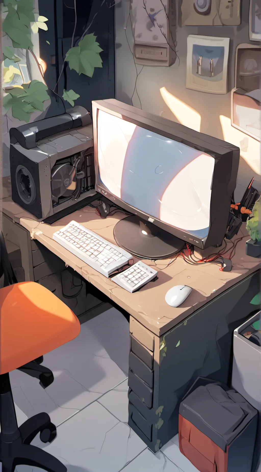 ai character: The test background