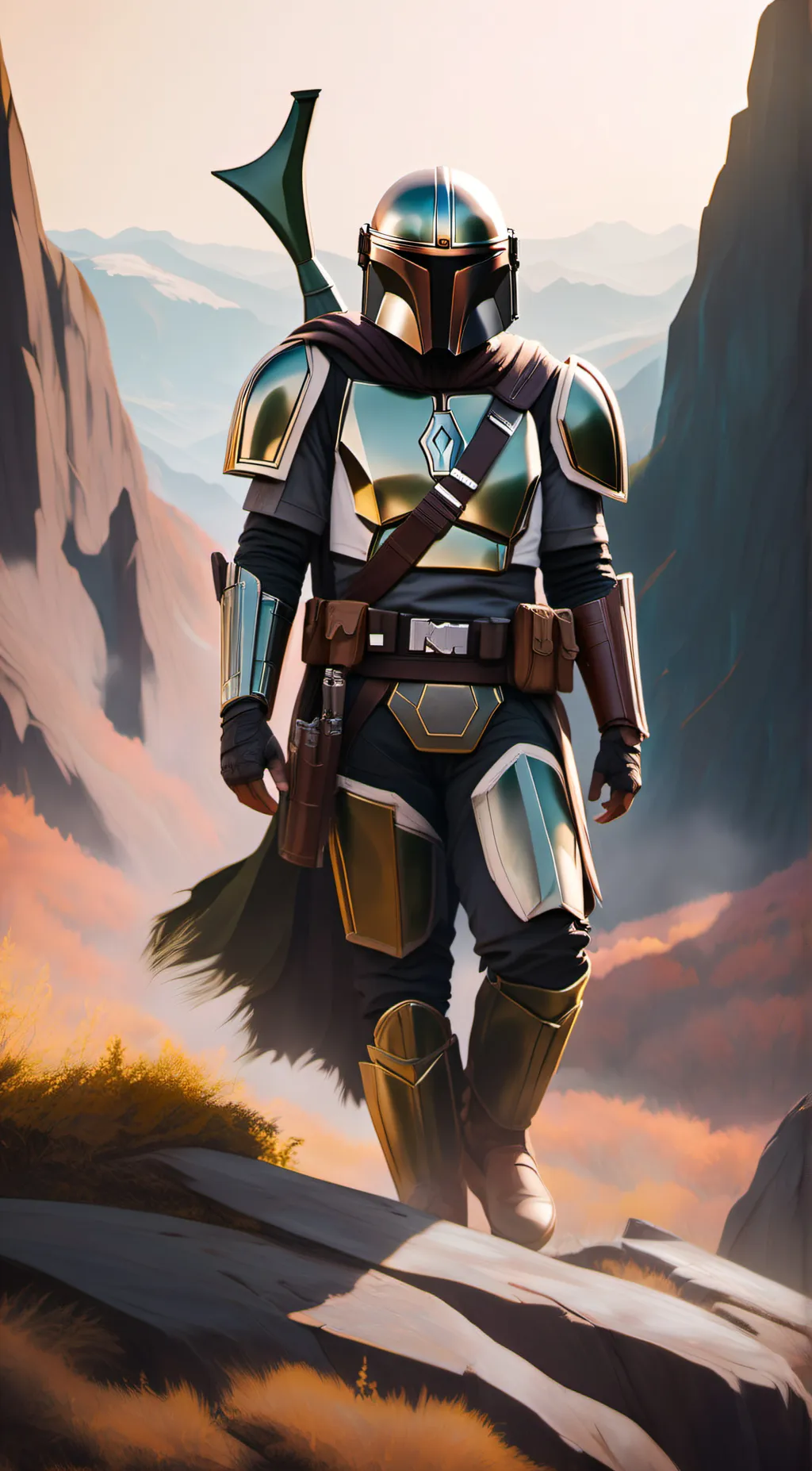 ai character: The Mandalorian  background