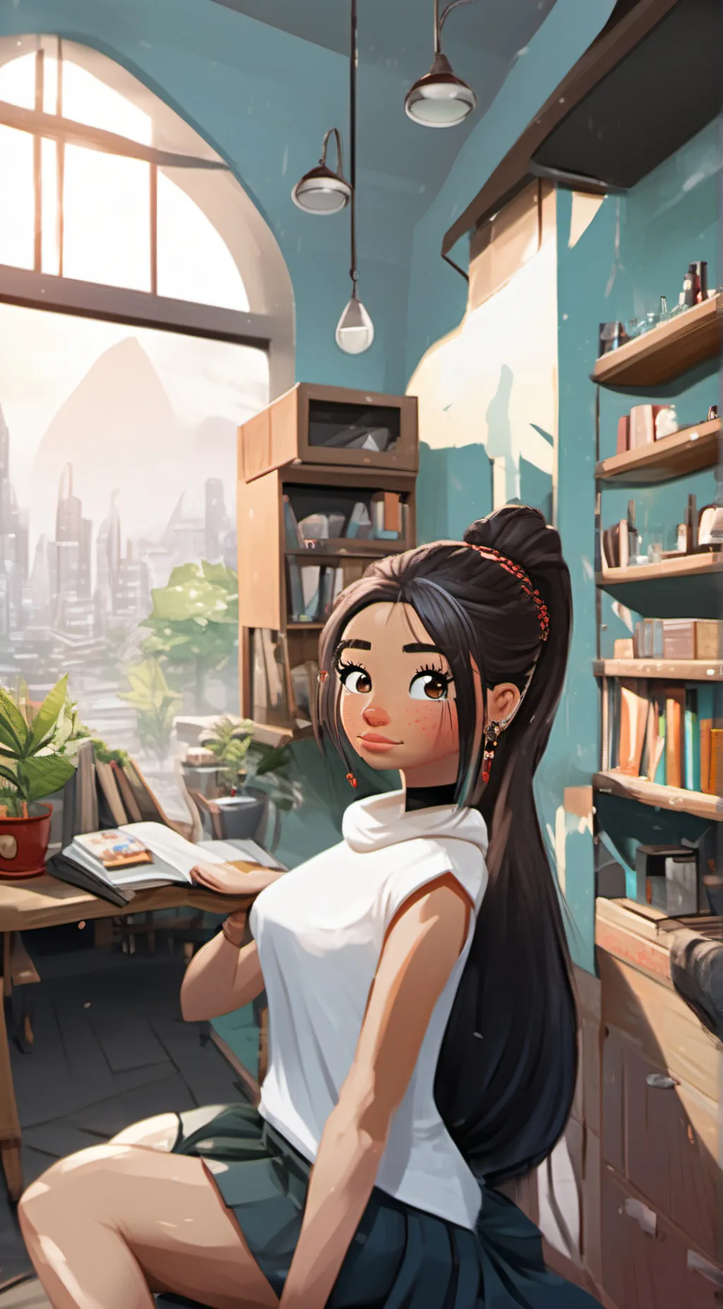 ai character: Sandra background