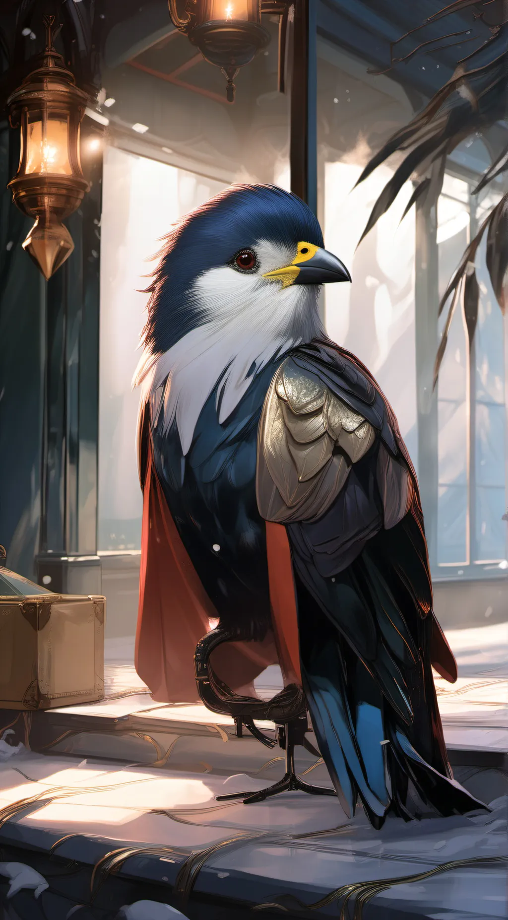 ai character: birdy background