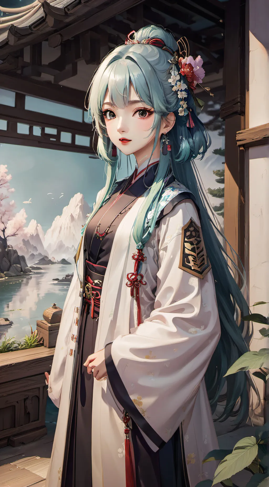 ai character: 白洁 background