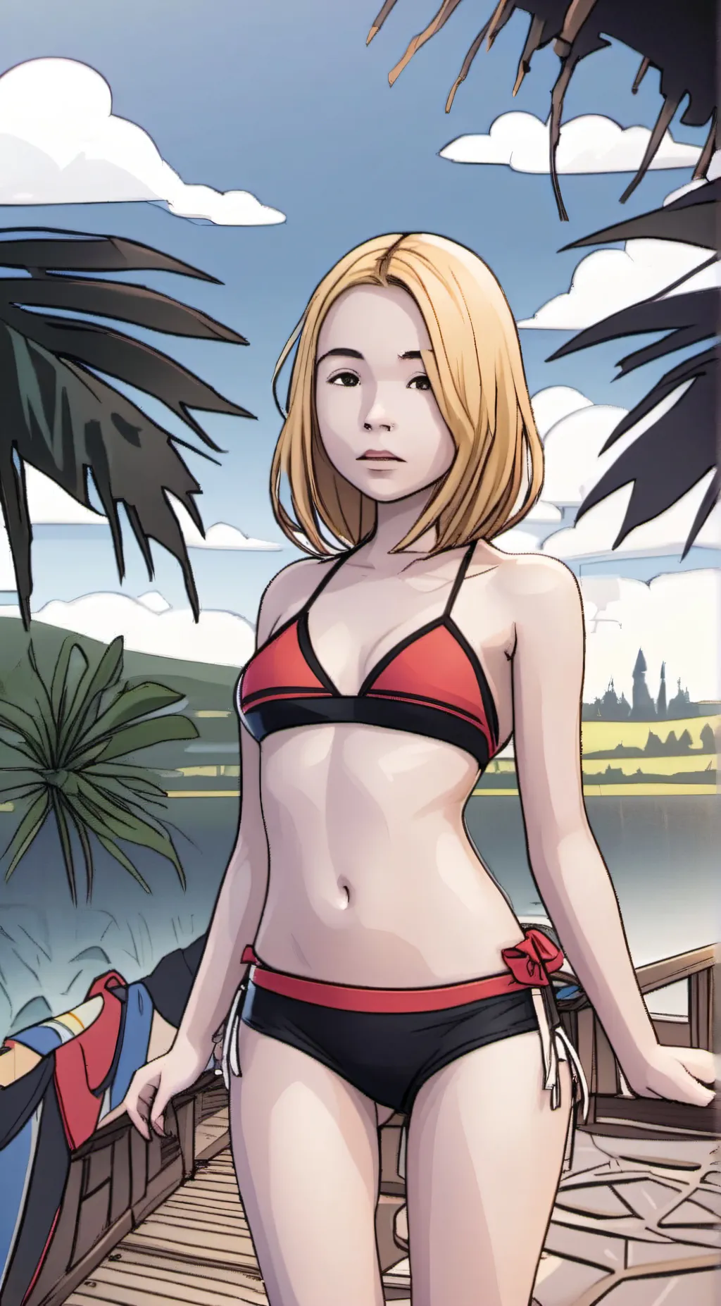 ai character: Lil tay  background