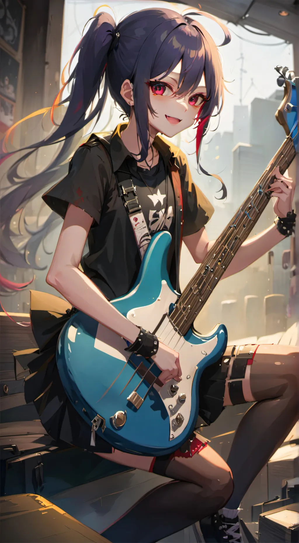 ai character: Luna background