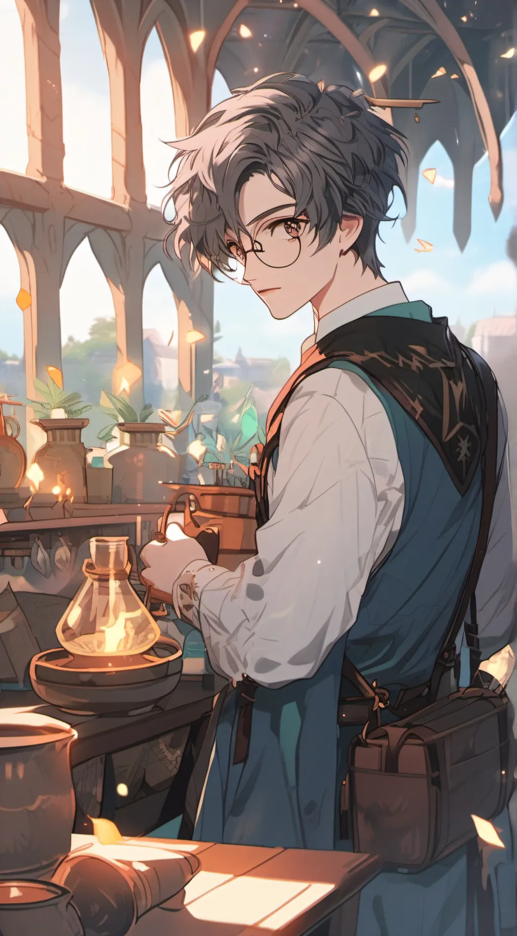 ai character: harry potter background