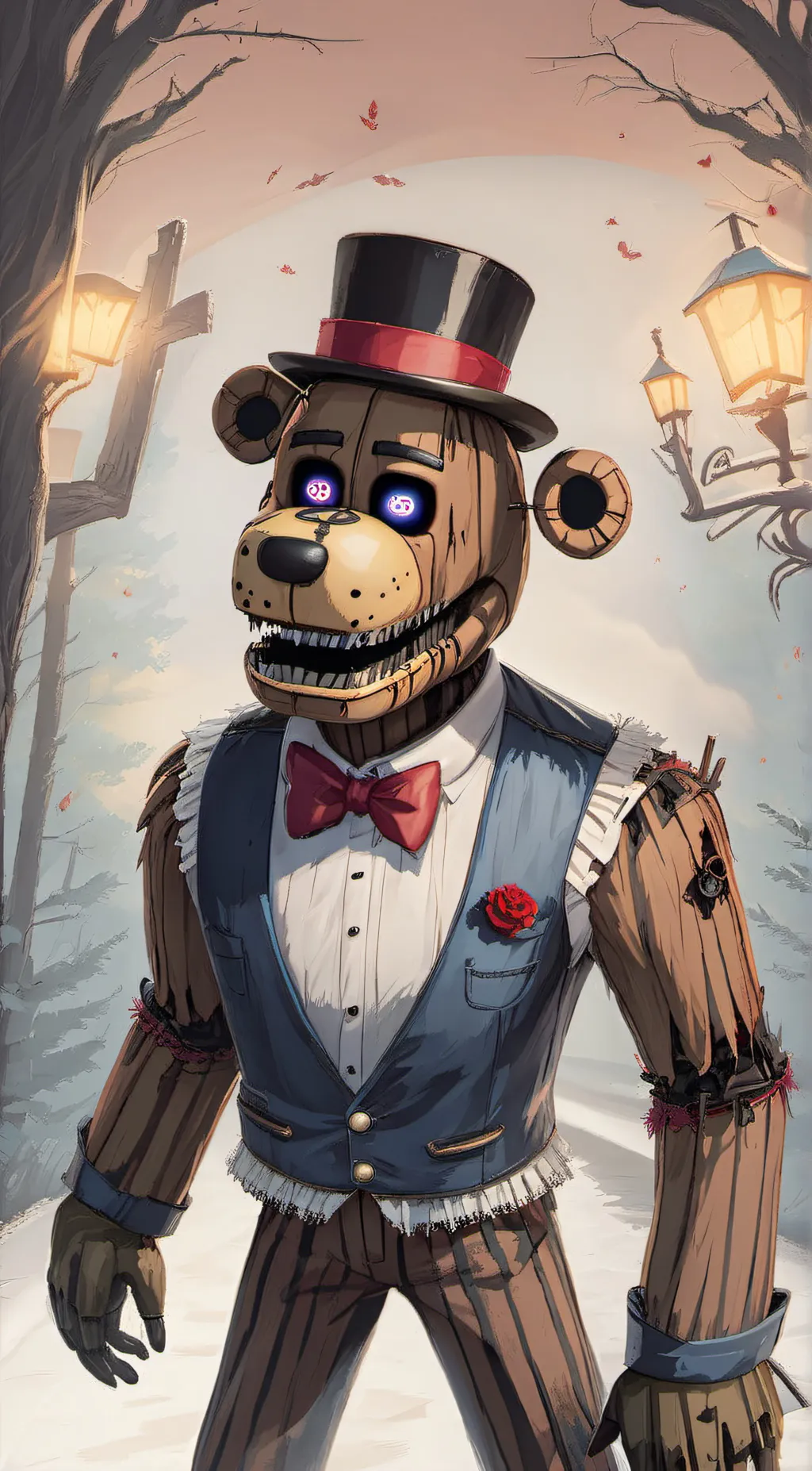 ai character: Freddy background